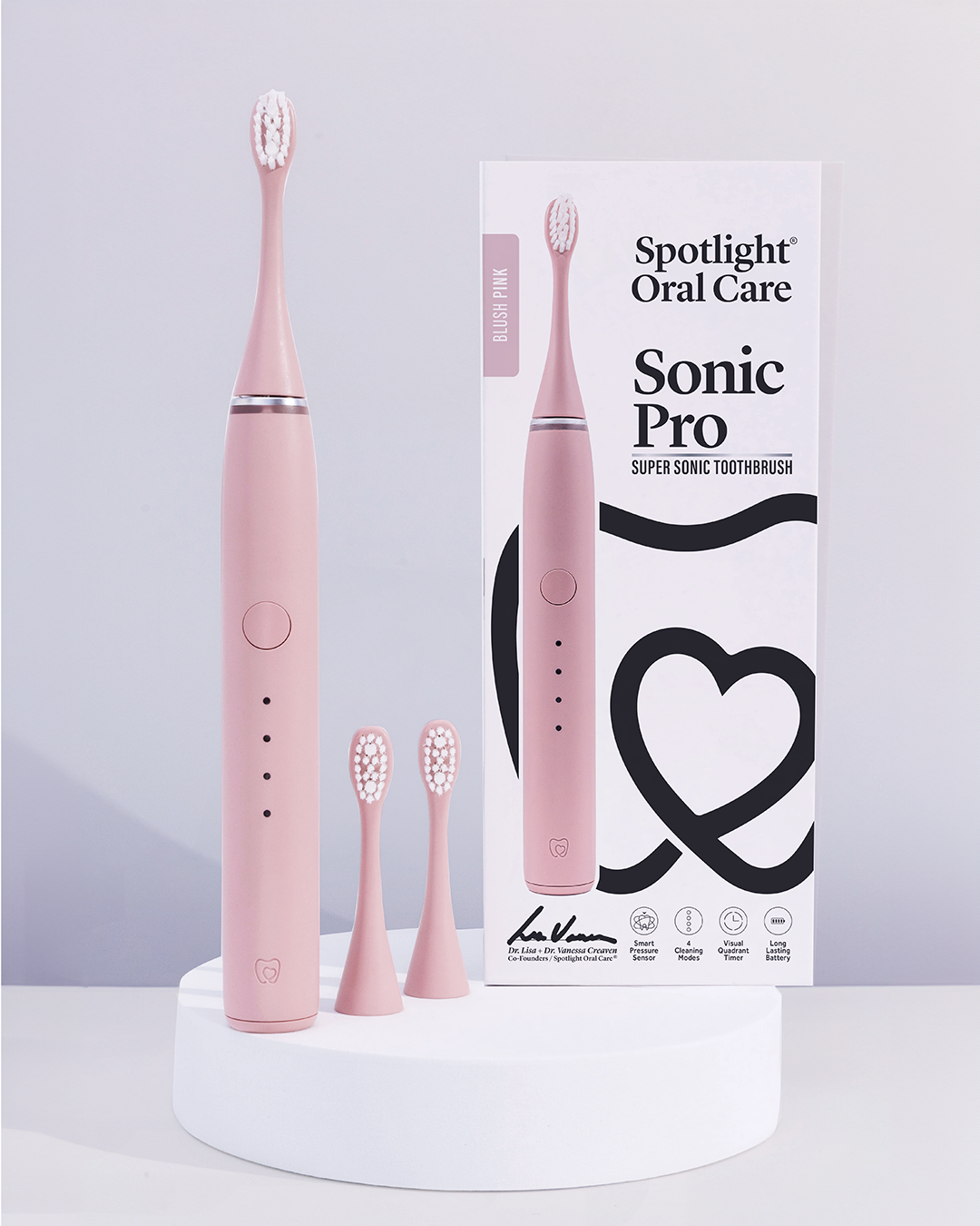 Sonic Pro Electric Toothbrush - Blush Pink